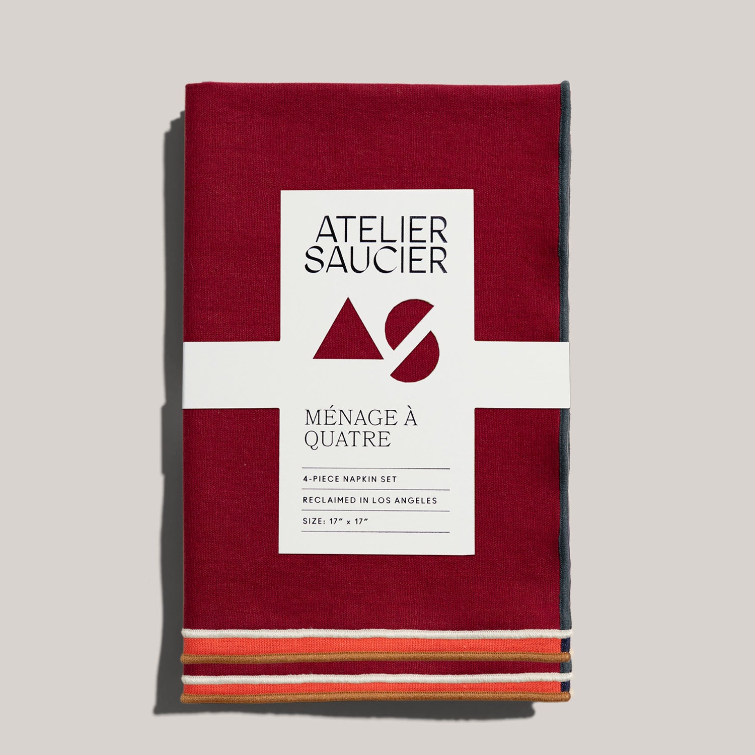 Clubhouse Napkins | Set of 4 NAPKINS ATELIER SAUCIER - Atelier Saucier