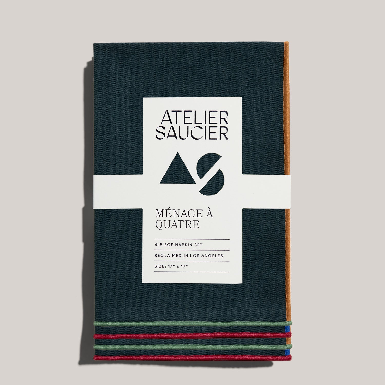 Varsity Napkins | Set of 4 NAPKINS ATELIER SAUCIER - Atelier Saucier