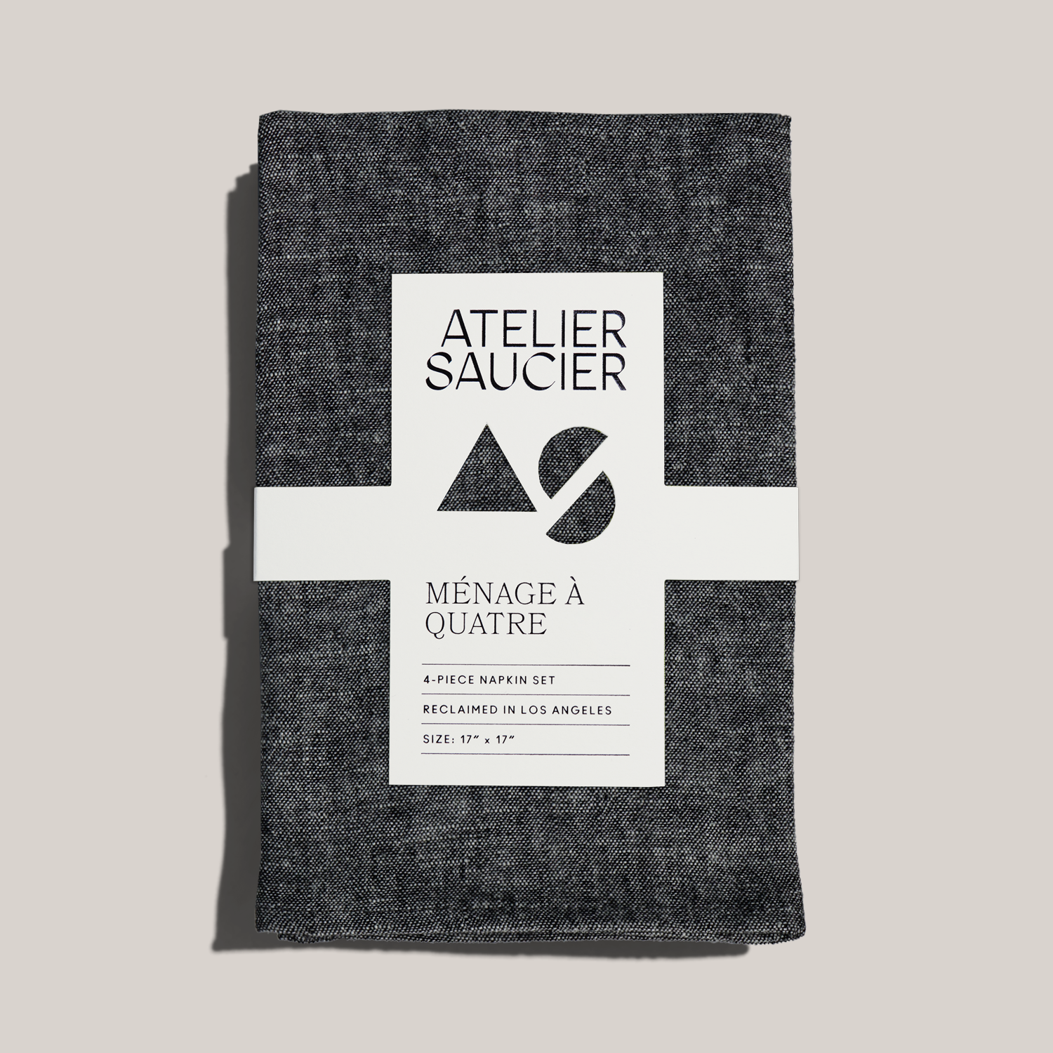 Charcoal Chambray Napkins | Set of 4