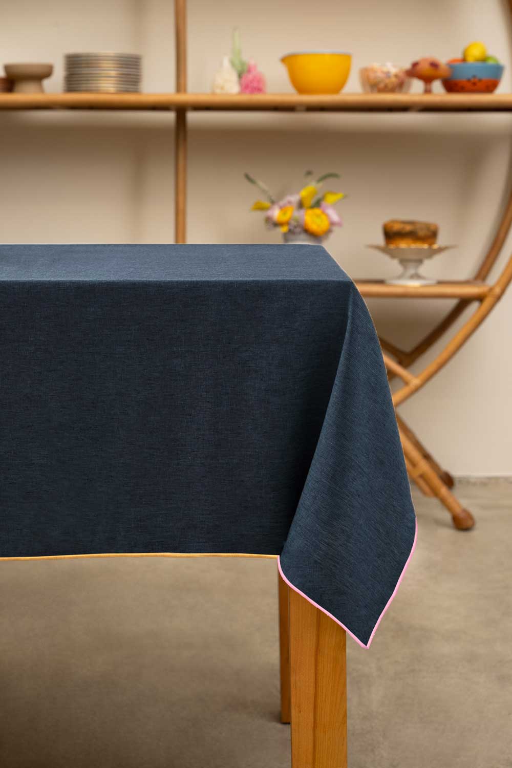 Rainbow Denim Tablecloth TABLECLOTHS ATELIER SAUCIER - Atelier Saucier