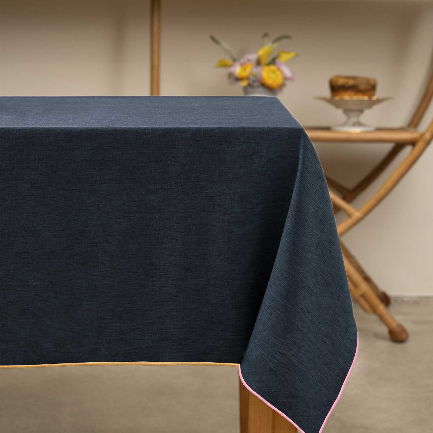 Rainbow Denim Tablecloth