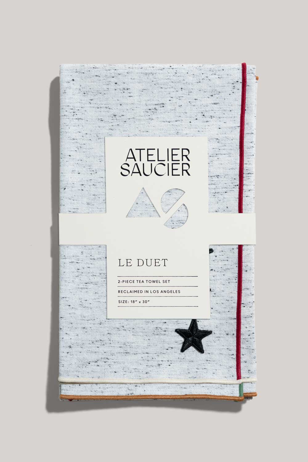 Varsity Tea Towels | Set of 2 TEA TOWELS ATELIER SAUCIER - Atelier Saucier