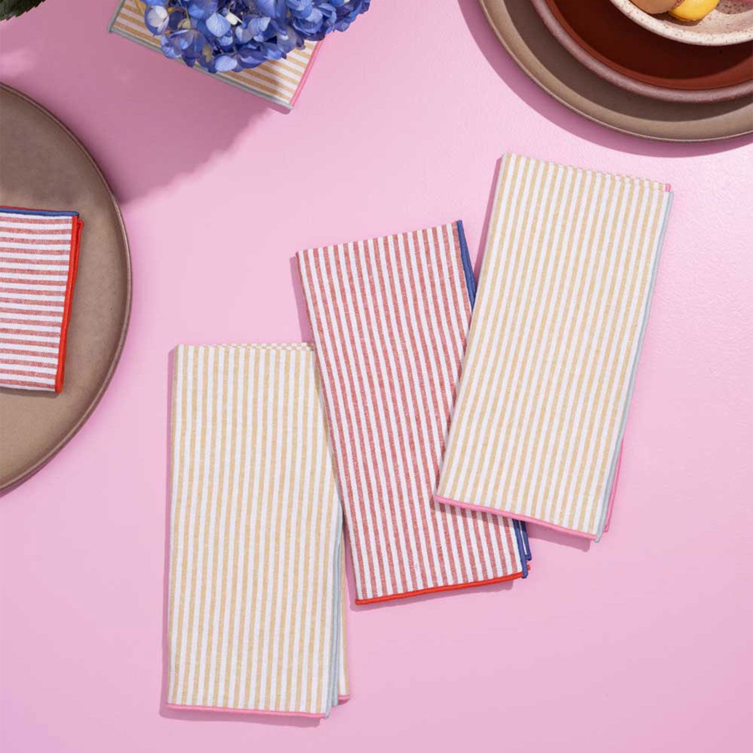 Carnival Stripe Napkins | Set of 4 NAPKINS ATELIER SAUCIER - Atelier Saucier