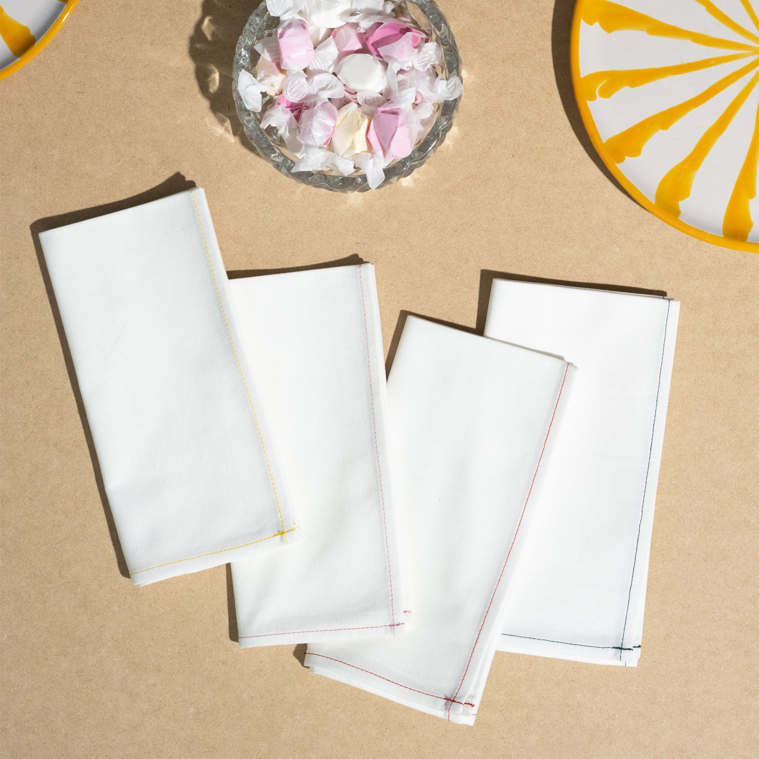 Everyday Rainbow Napkins | Set of 4 NAPKINS ATELIER SAUCIER - Atelier Saucier