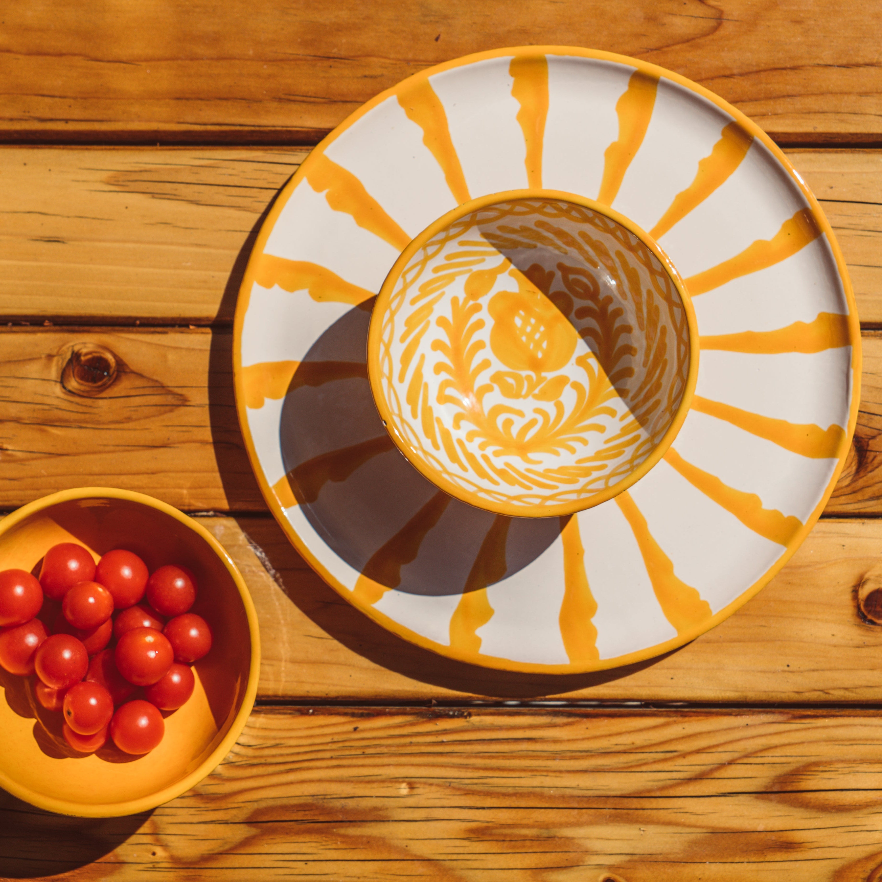 Small Hand-Painted Bowl | Yellow ACCESSORIE Pomelo Casa - Atelier Saucier