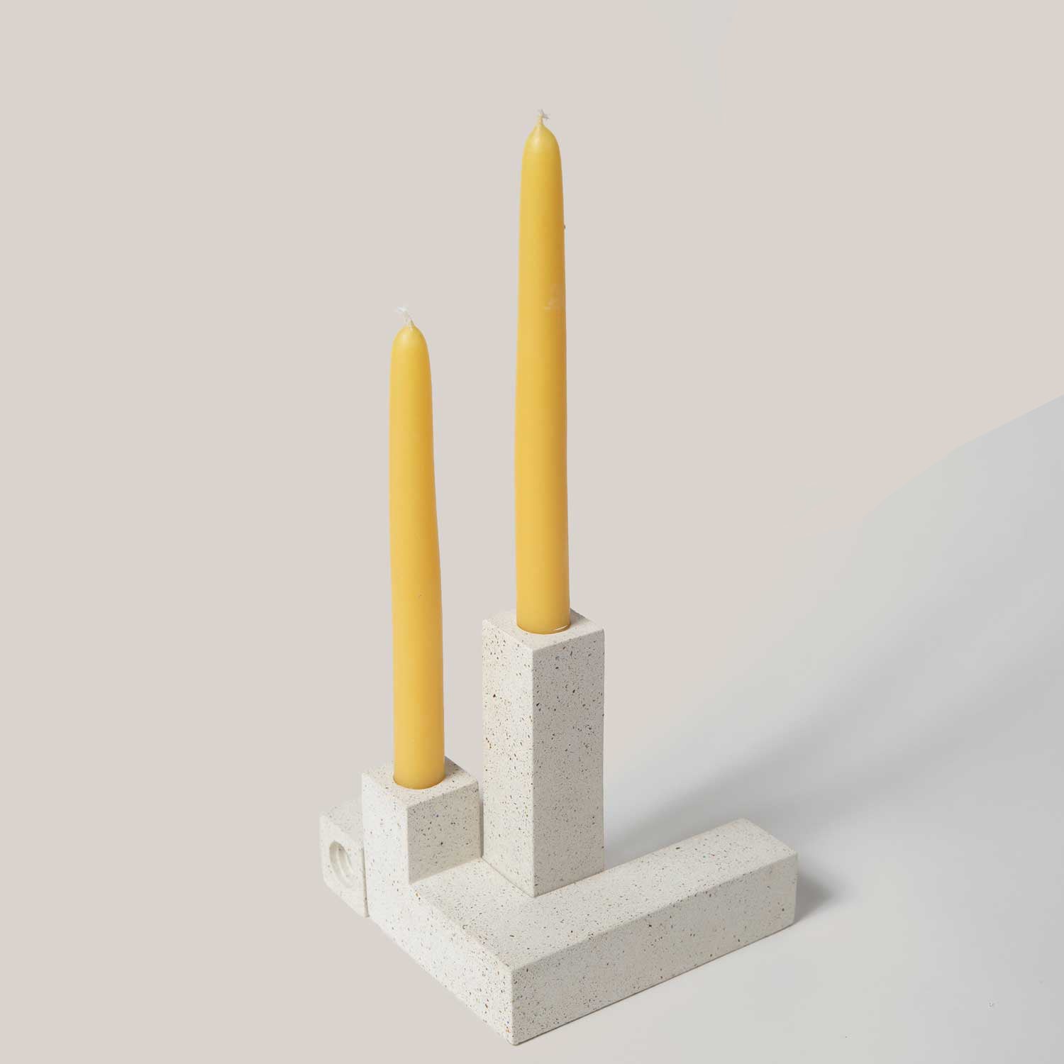 Concrete Candlestick Holder Set