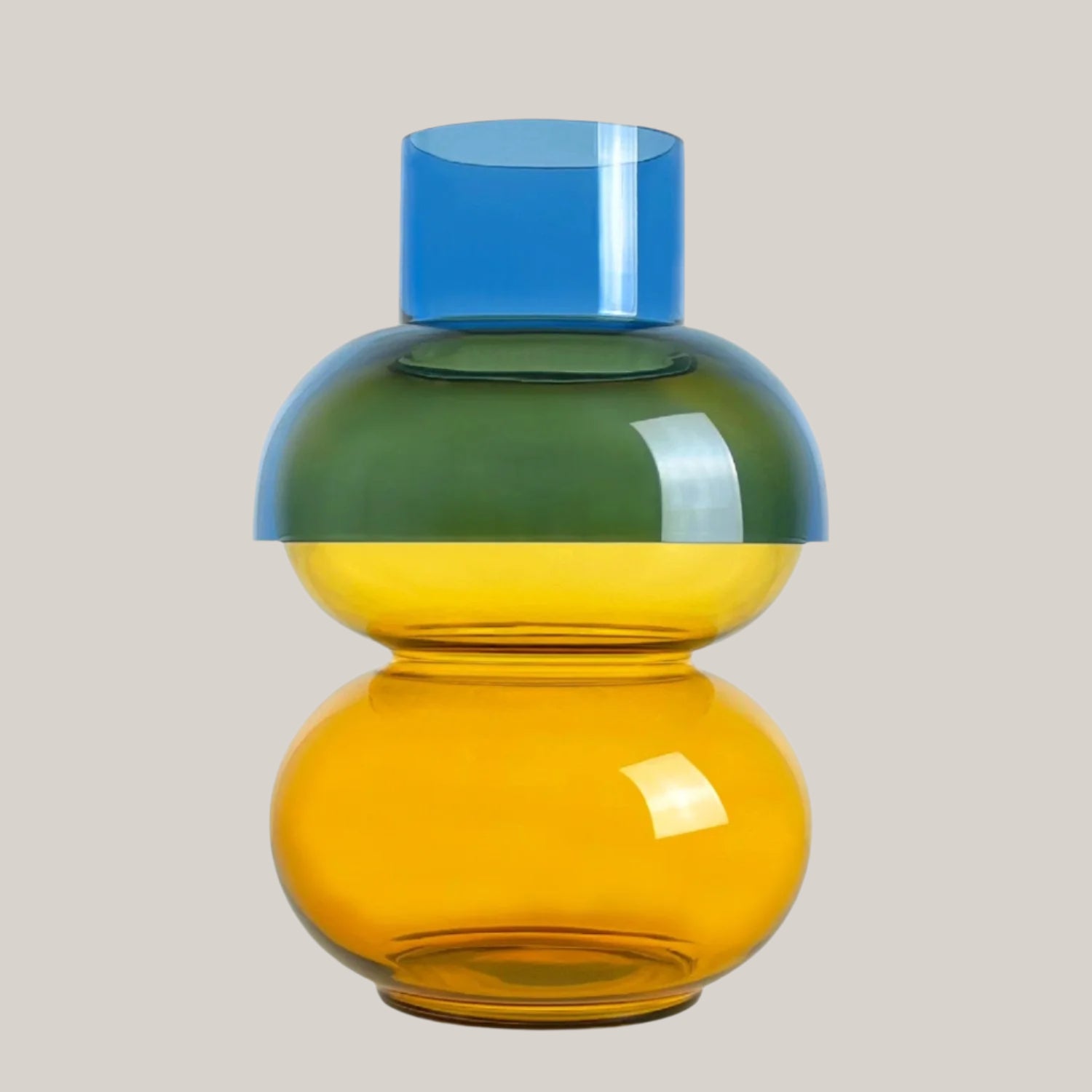 XL Bubble Vase | Blue & Yellow Vases Cloudnola - Atelier Saucier