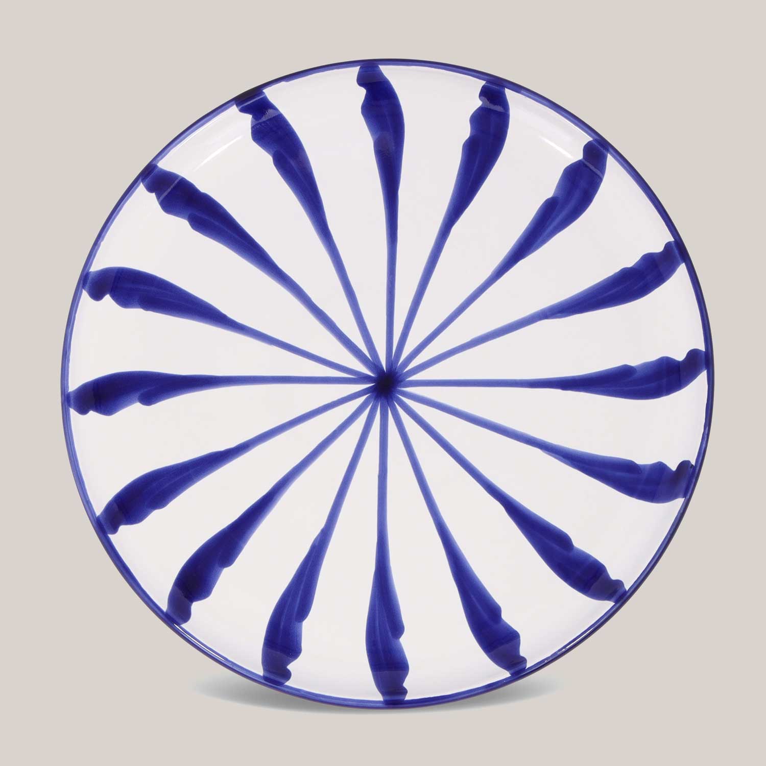 Hand-Painted Dinner Plate | Traditional Blue ACCESSORIE Pomelo Casa - Atelier Saucier