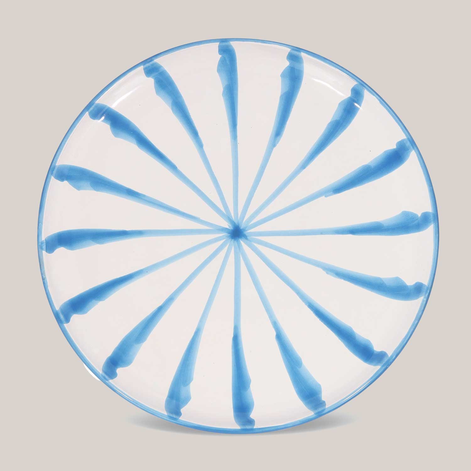 Hand-Painted Dinner Plate | Sky Blue ACCESSORIE Pomelo Casa - Atelier Saucier