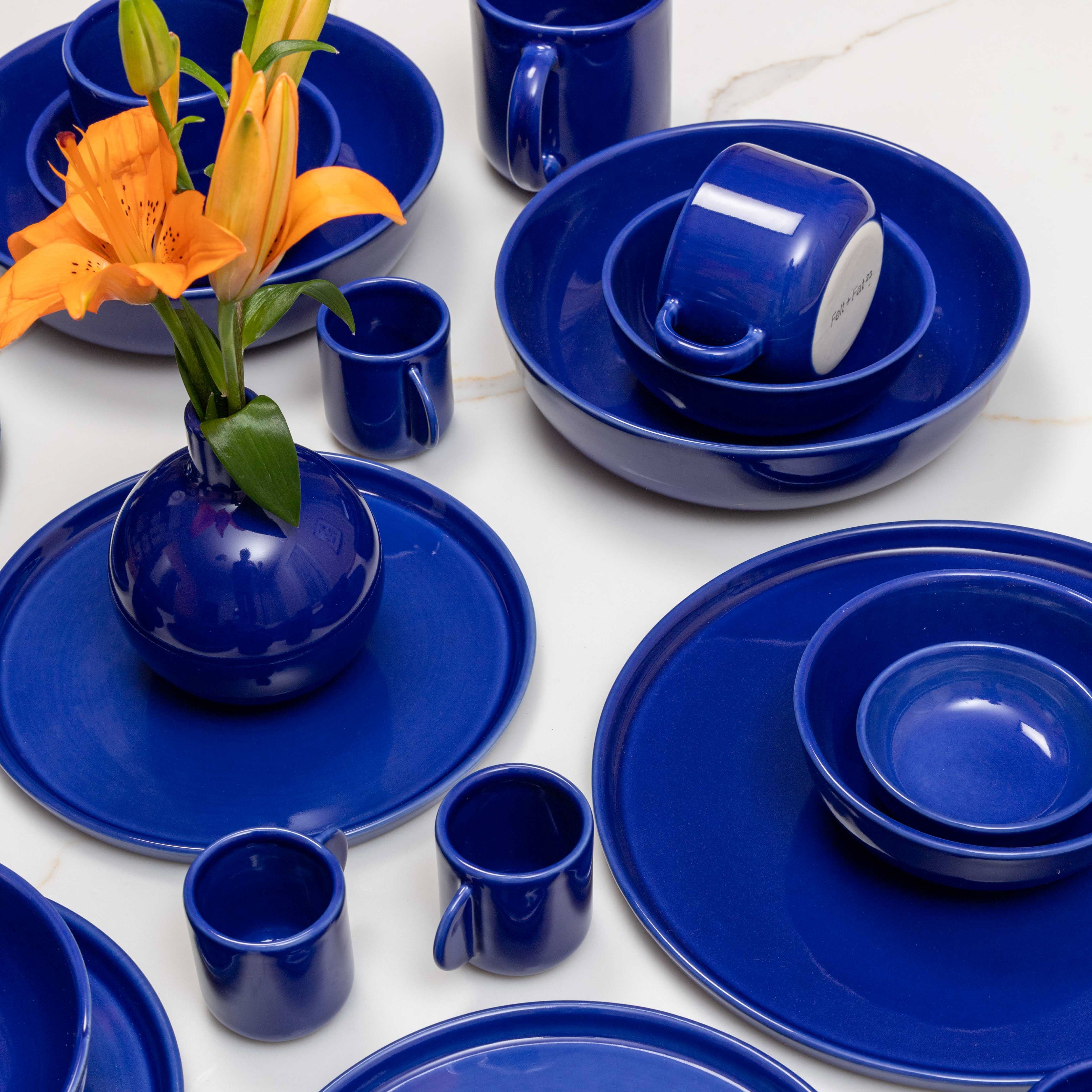 3-Piece Plateware Set | Azul Plates Felt+Fat - Atelier Saucier