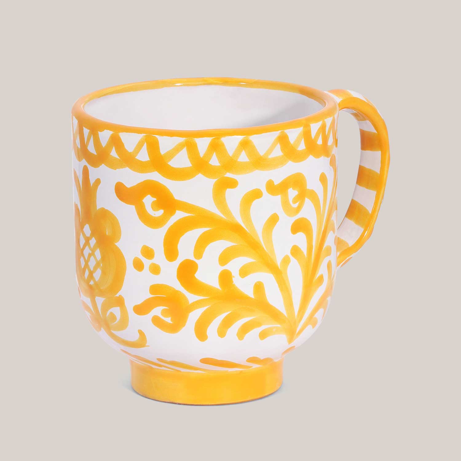 Hand-Painted Mug | Yellow ACCESSORIE Pomelo Casa - Atelier Saucier