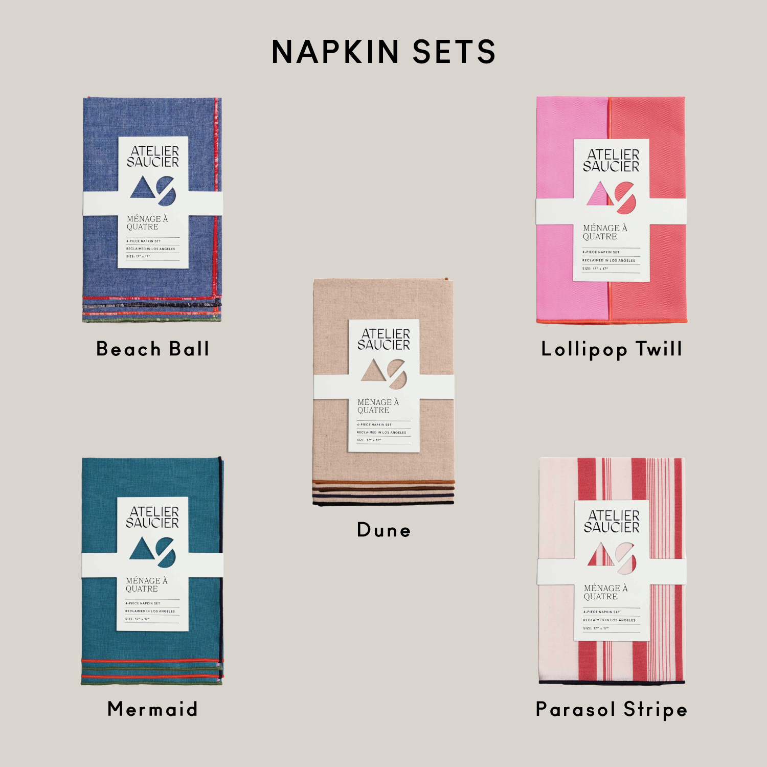 Summer Hosting Essentials | Build Your Own Bundle ATELIER SAUCIER - Atelier Saucier