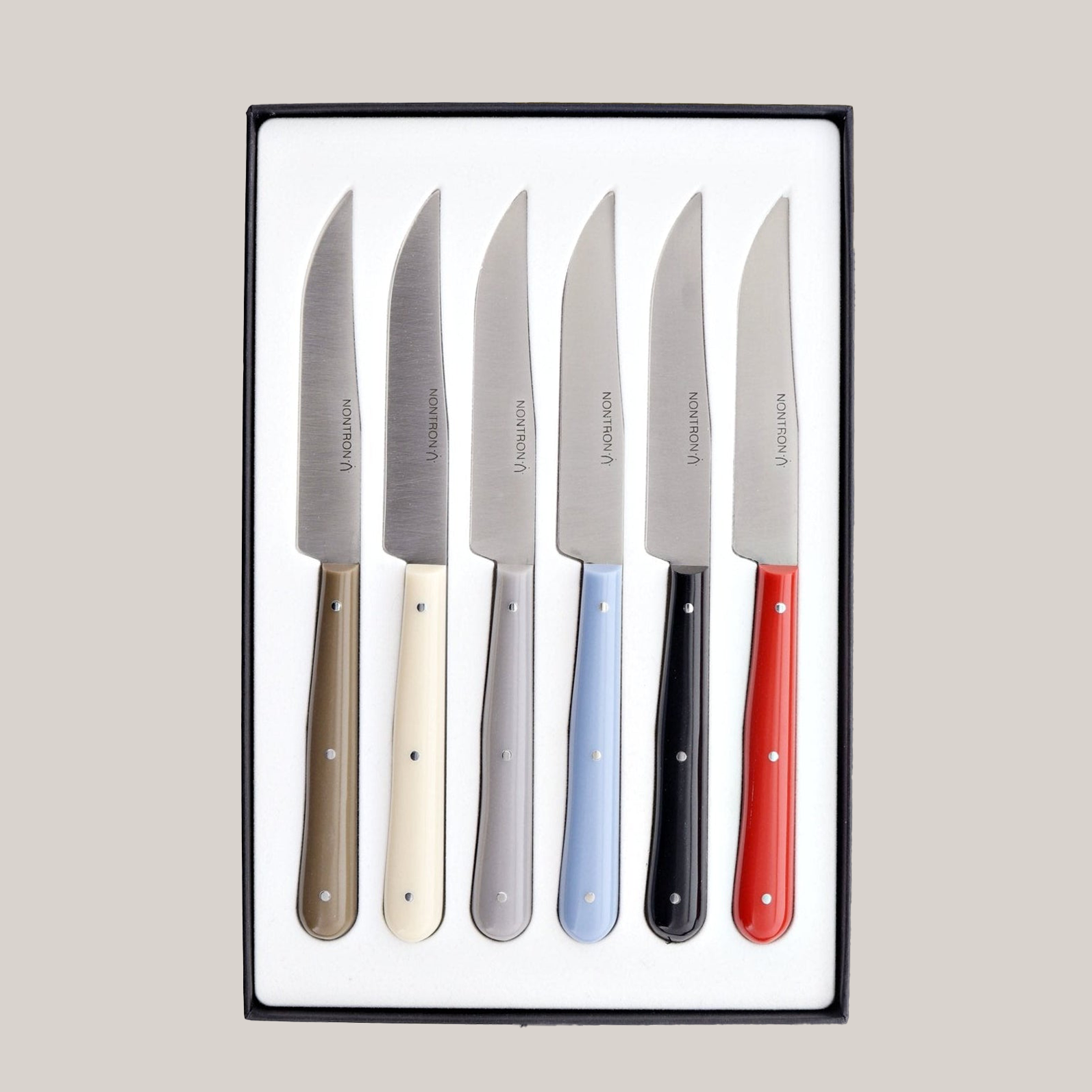 6-Piece Steak Knife Set | Contemporary Flatware Forge de Laguiole USA - Atelier Saucier