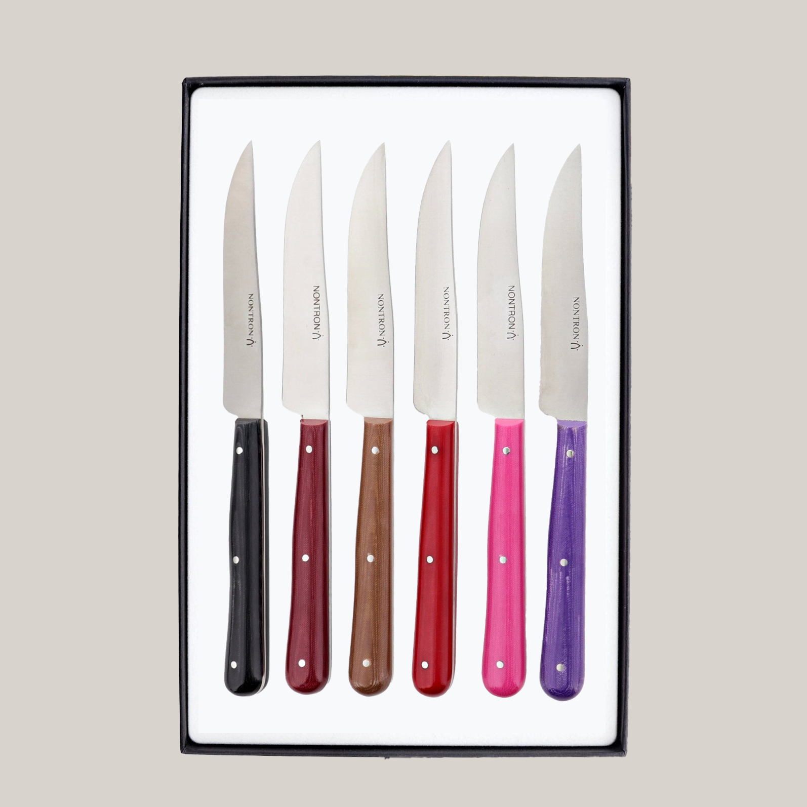 6-Piece Steak Knife Set | Autumn Flatware Forge de Laguiole USA - Atelier Saucier