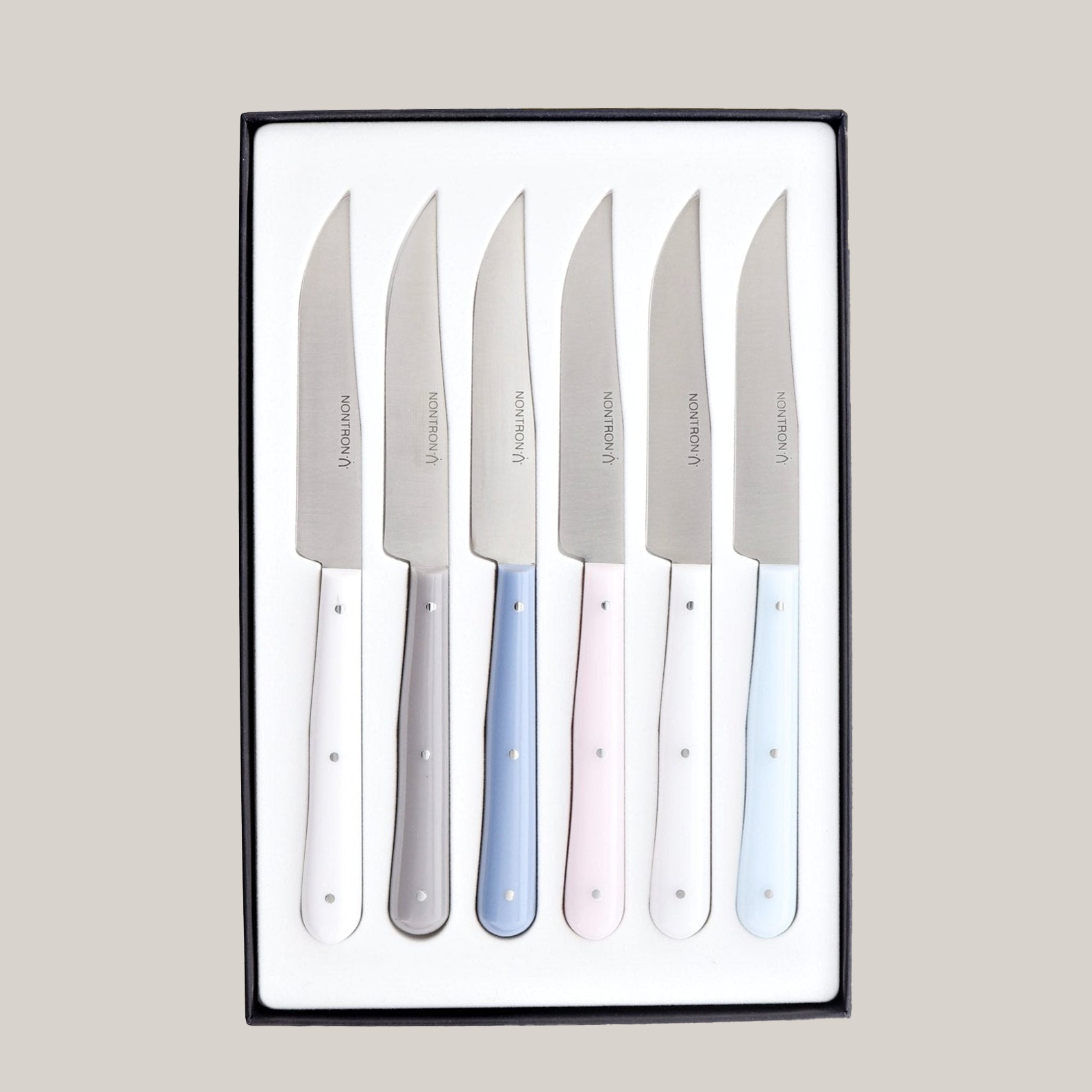 6-Piece Steak Knife Set | Clouds Flatware Forge de Laguiole USA - Atelier Saucier