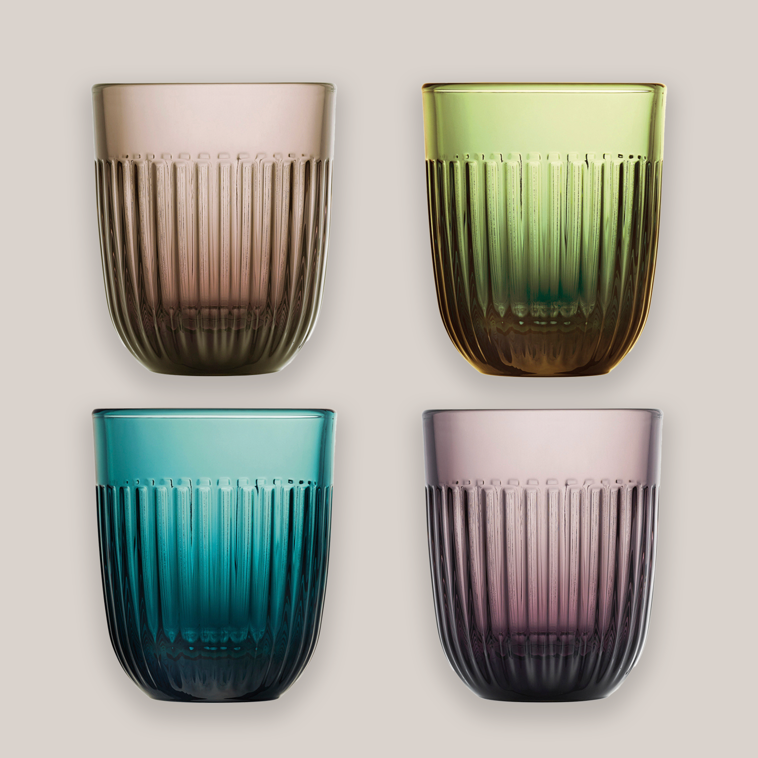 Ouessant Assorted Colored Tumblers | Set of 4 Drinkware La Rochere NA - Atelier Saucier