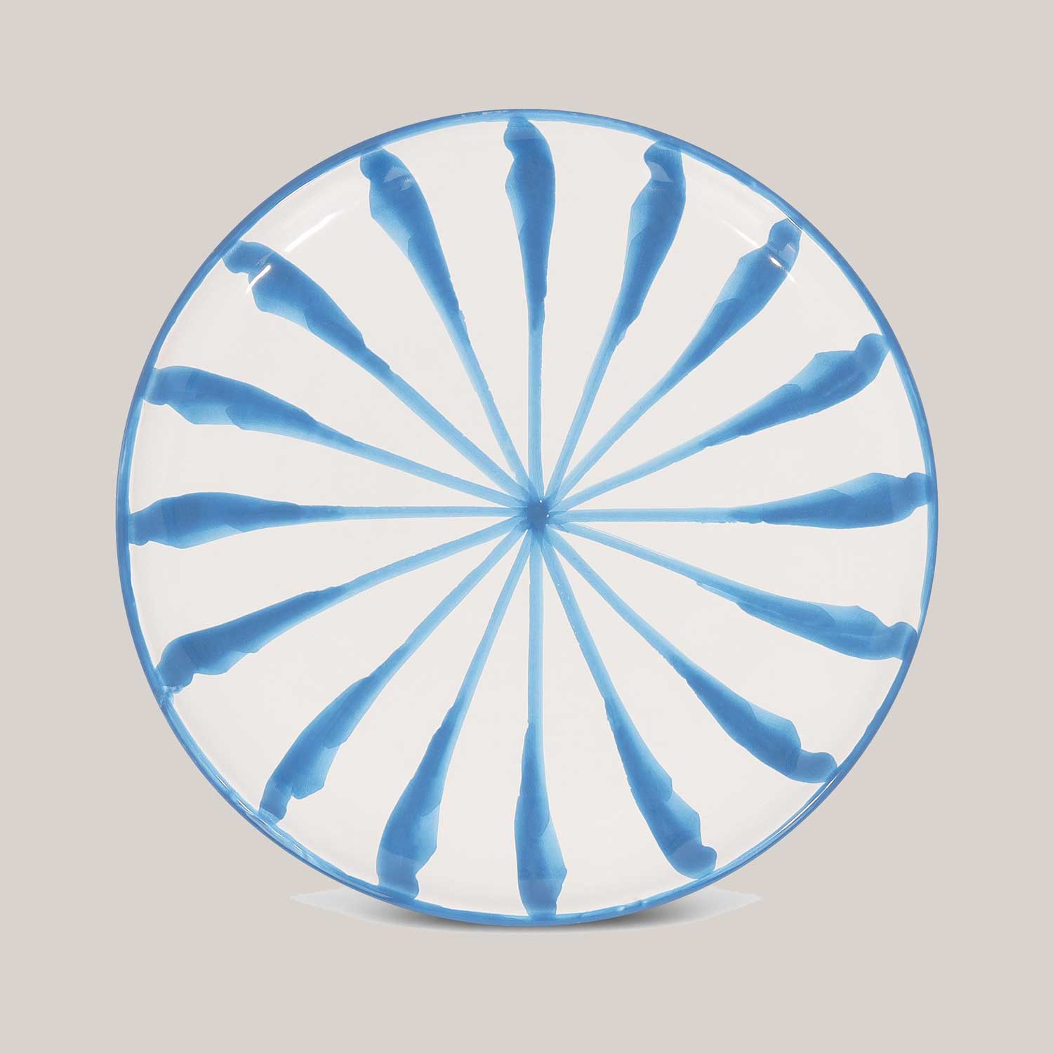 Hand-Painted Salad Plate | Sky Blue Plates Pomelo Casa - Atelier Saucier