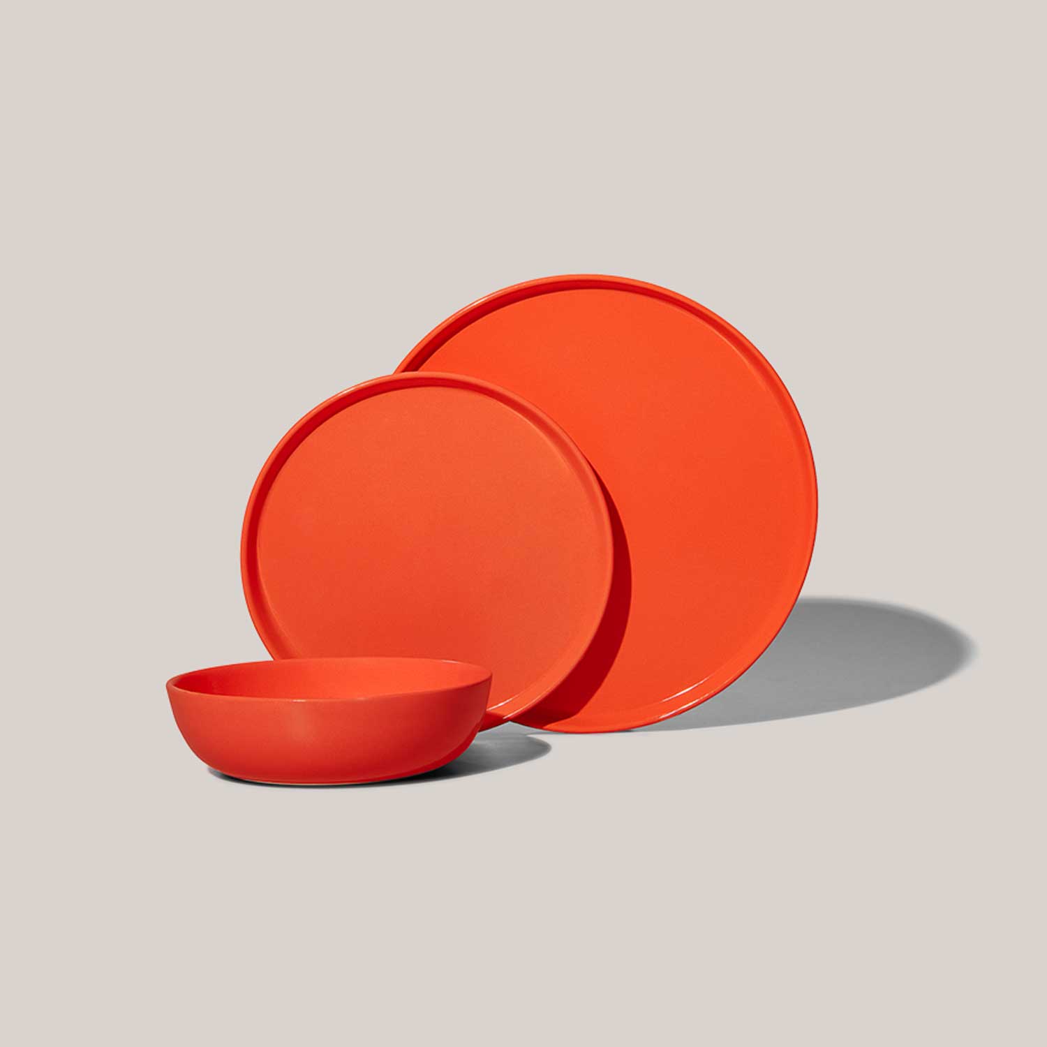 3-Piece Plateware Set | Persimmon ACCESSORIE Felt+Fat - Atelier Saucier