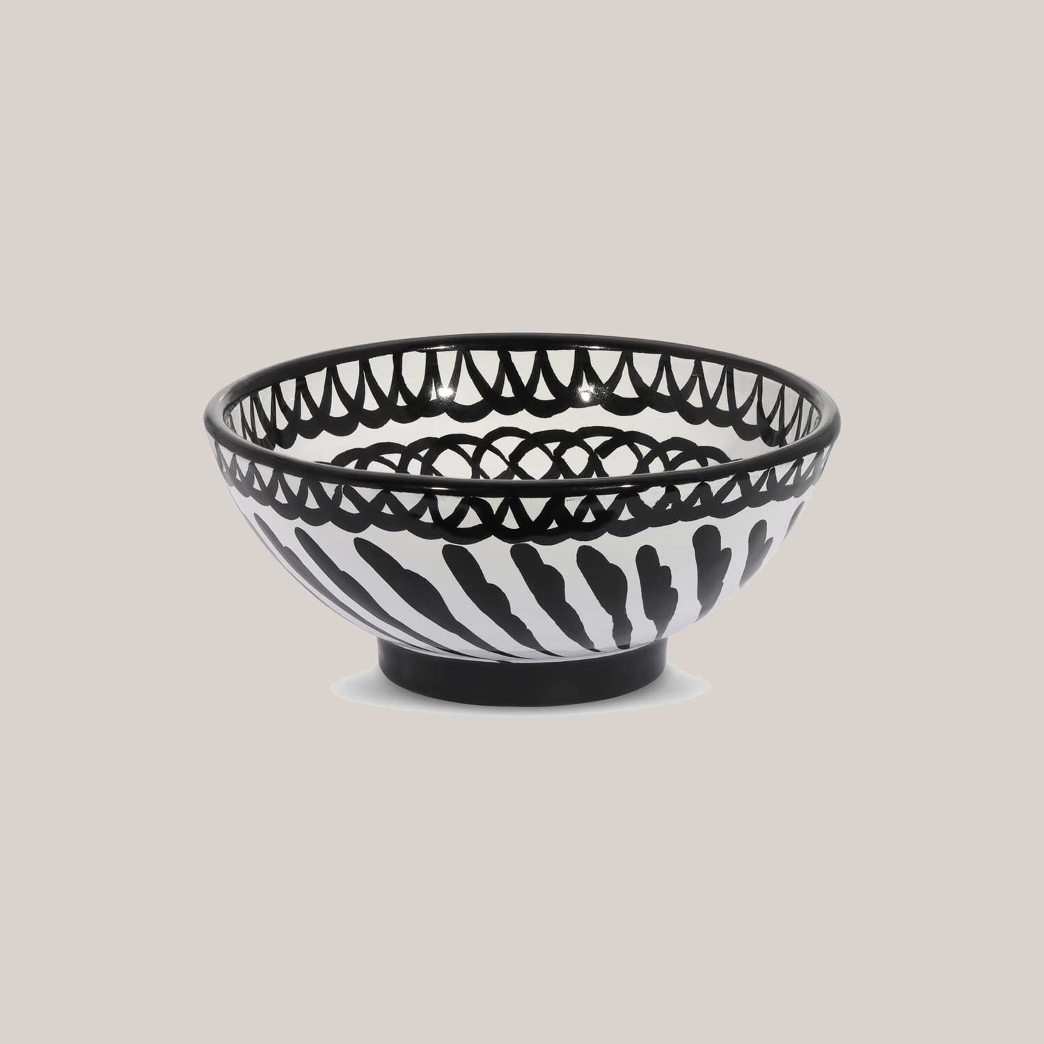 Small Hand-Painted Bowl | Black Bowls Pomelo Casa - Atelier Saucier