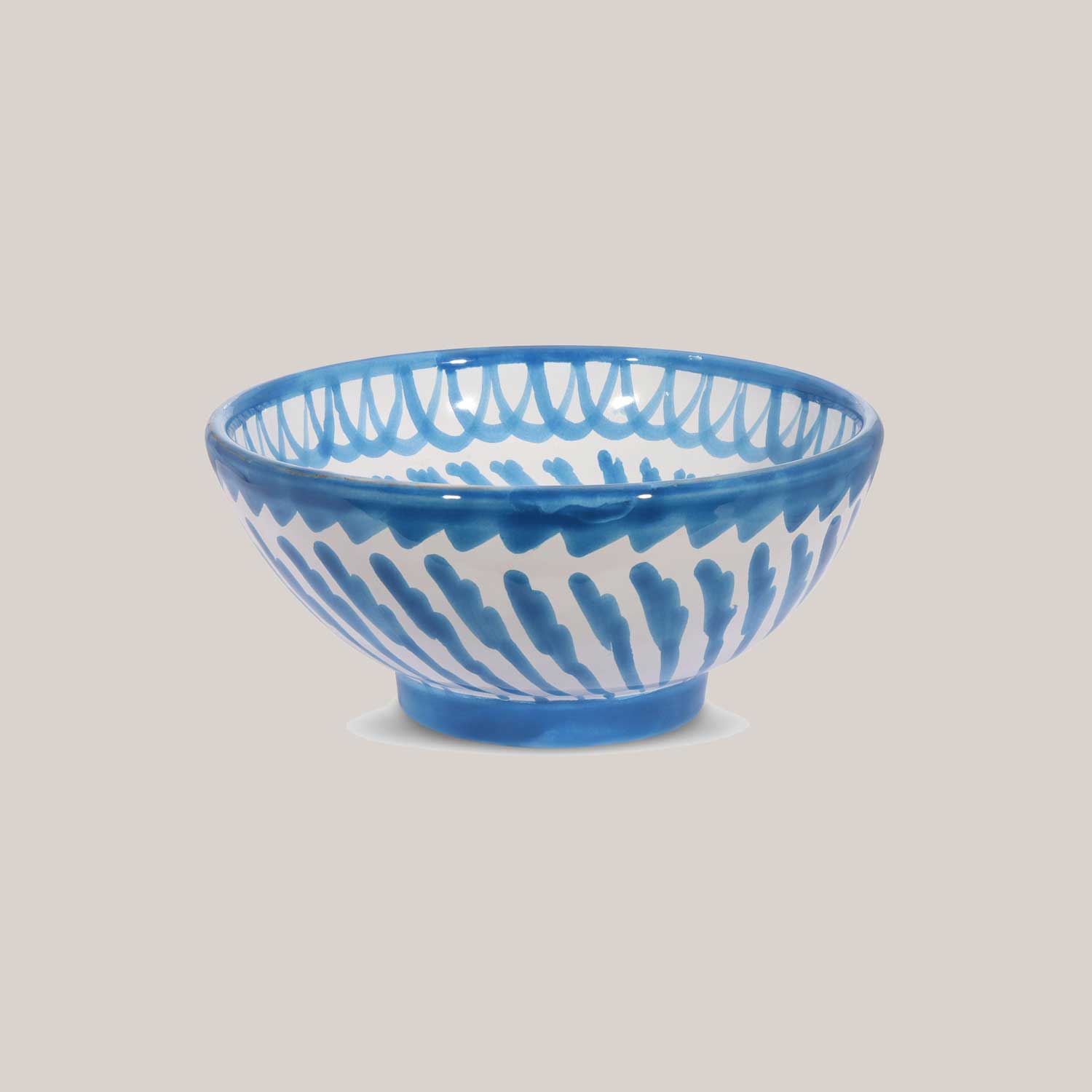 Small Hand-Painted Bowl | Sky Blue Bowls Pomelo Casa - Atelier Saucier