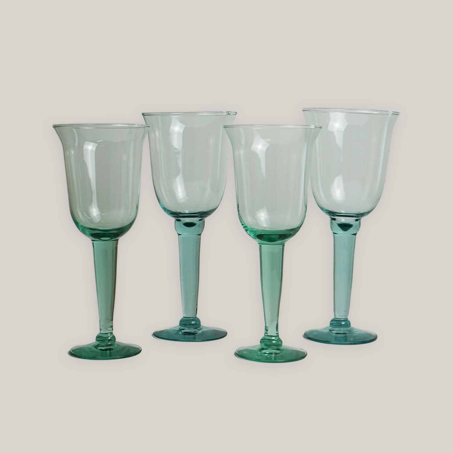 Hand-Blown Glasses | Set of 4 Glassware ATELIER SAUCIER - Atelier Saucier