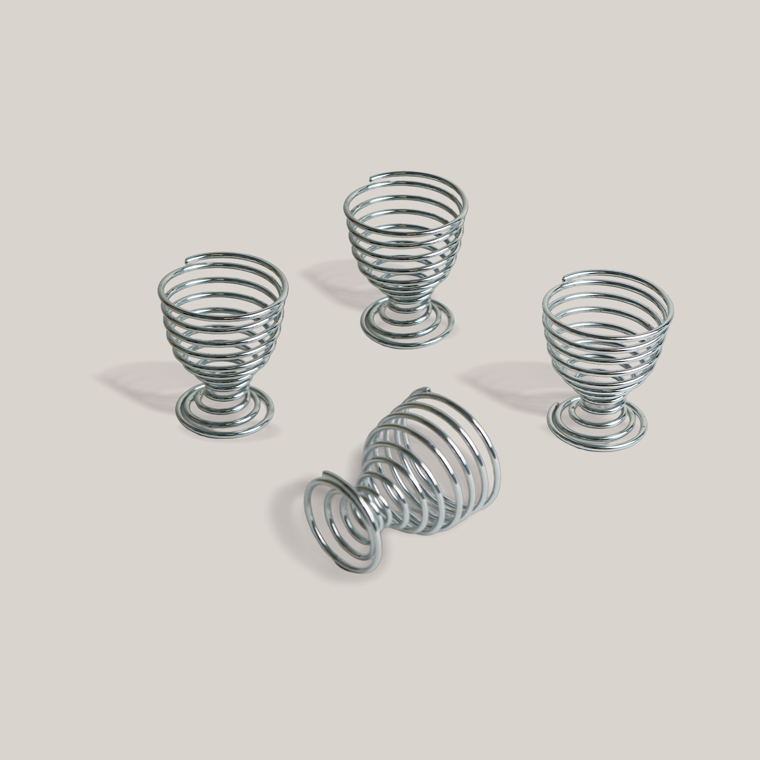 Spiral Swirl Egg Cups | Set of 4 Serving ATELIER SAUCIER - Atelier Saucier