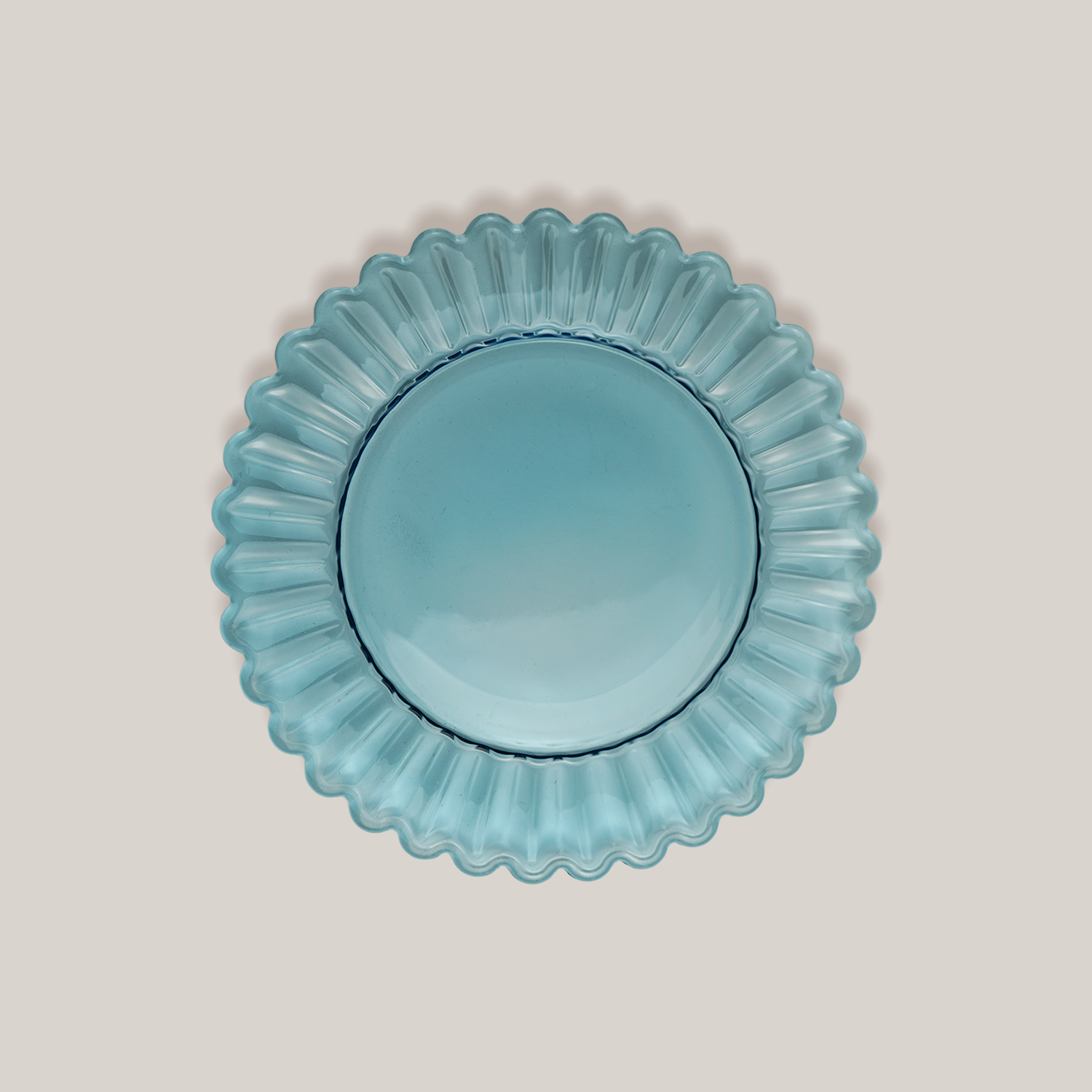 Light Blue Glass Plates | Set of 4 Plates ATELIER SAUCIER - Atelier Saucier