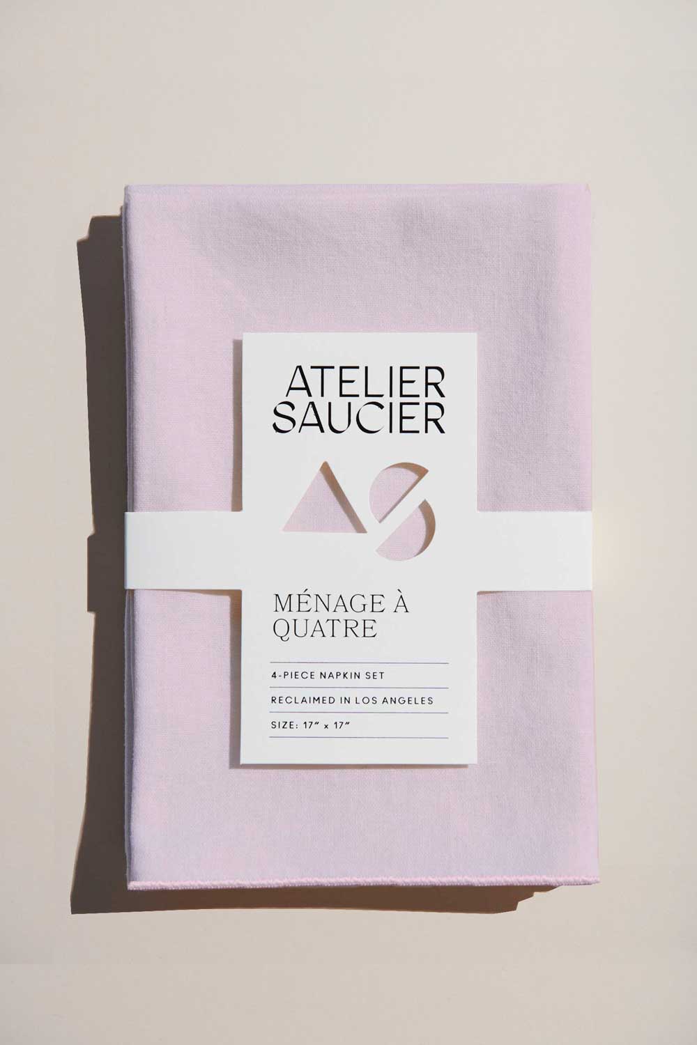 Blush Linen Napkins | Set of 4 NAPKINS ATELIER SAUCIER - Atelier Saucier
