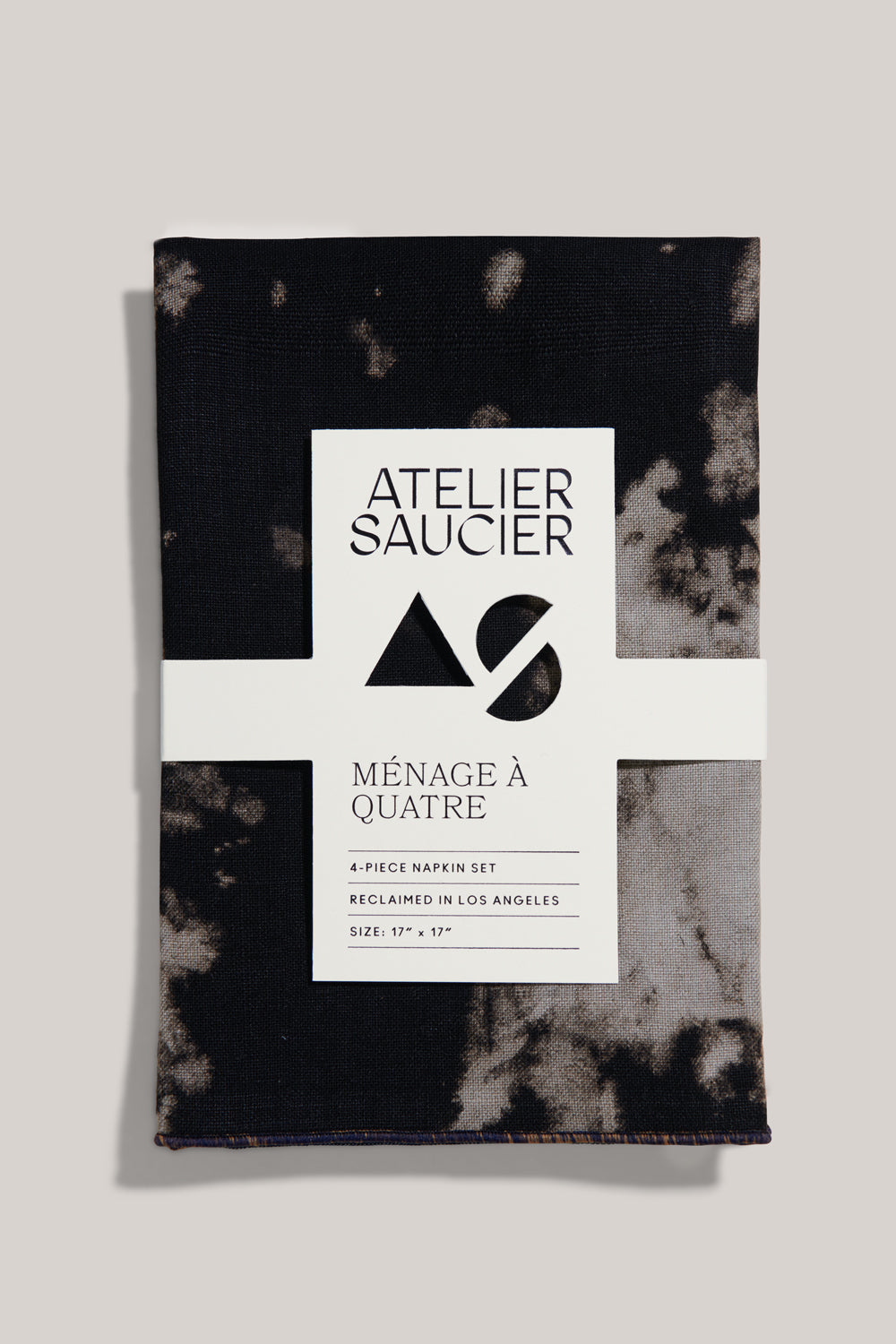 Atelier Saucier After Dark Linen Napkins, Set of 4