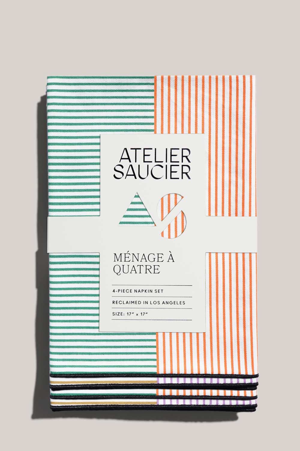 Marfa Stripe Napkins | Set of 4 NAPKINS ATELIER SAUCIER - Atelier Saucier
