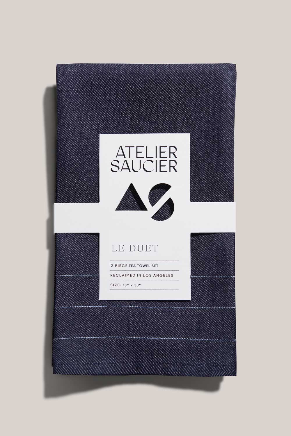 Signature Denim Tea Towels | Set of 2 TEA TOWELS ATELIER SAUCIER - Atelier Saucier
