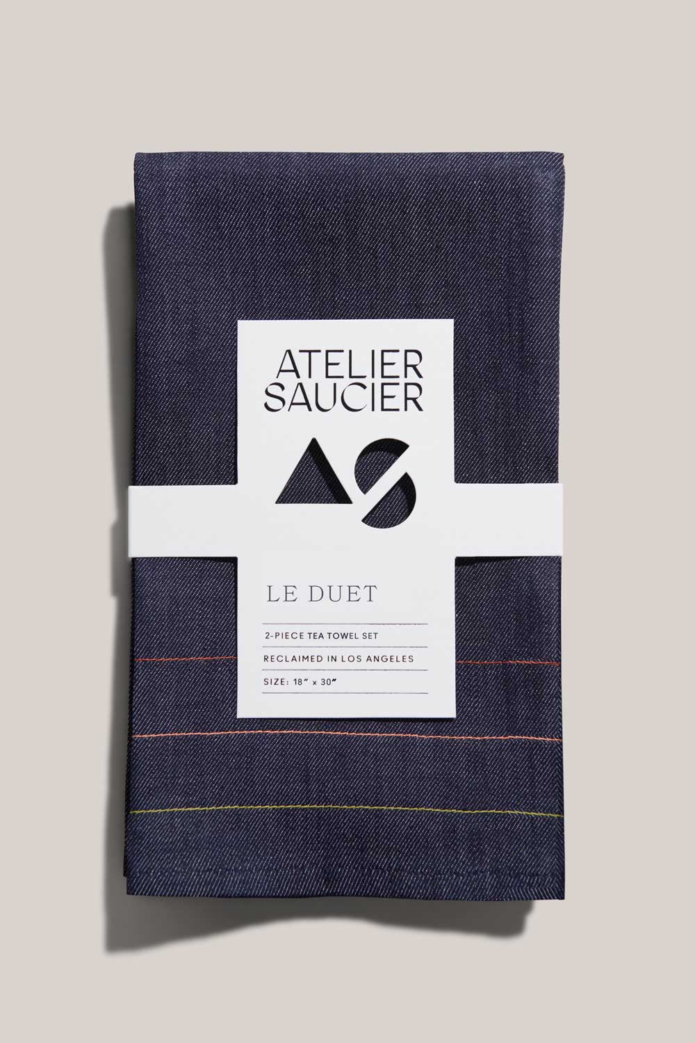 Denim Jewel Tea Towels TEA TOWELS ATELIER SAUCIER - Atelier Saucier